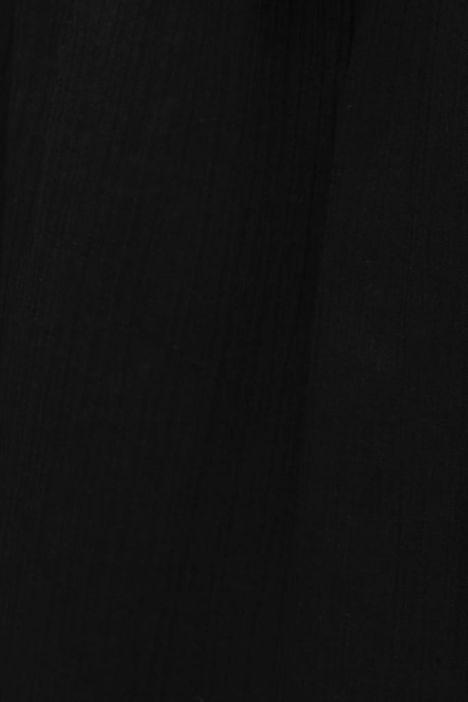  Váy lửng - Black Overlap Mid-length Skirt - LIBÉ 7563 