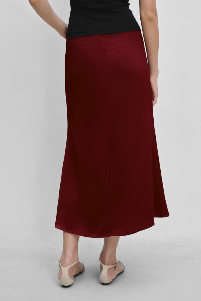  Váy lửng - Red Flared Midi Skirt - LIBÉ 7653 