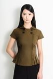  Áo kiểu - Curved Panel Button Top - LIBÉ 7632 