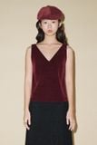  Red Wine Sleeveless Top 