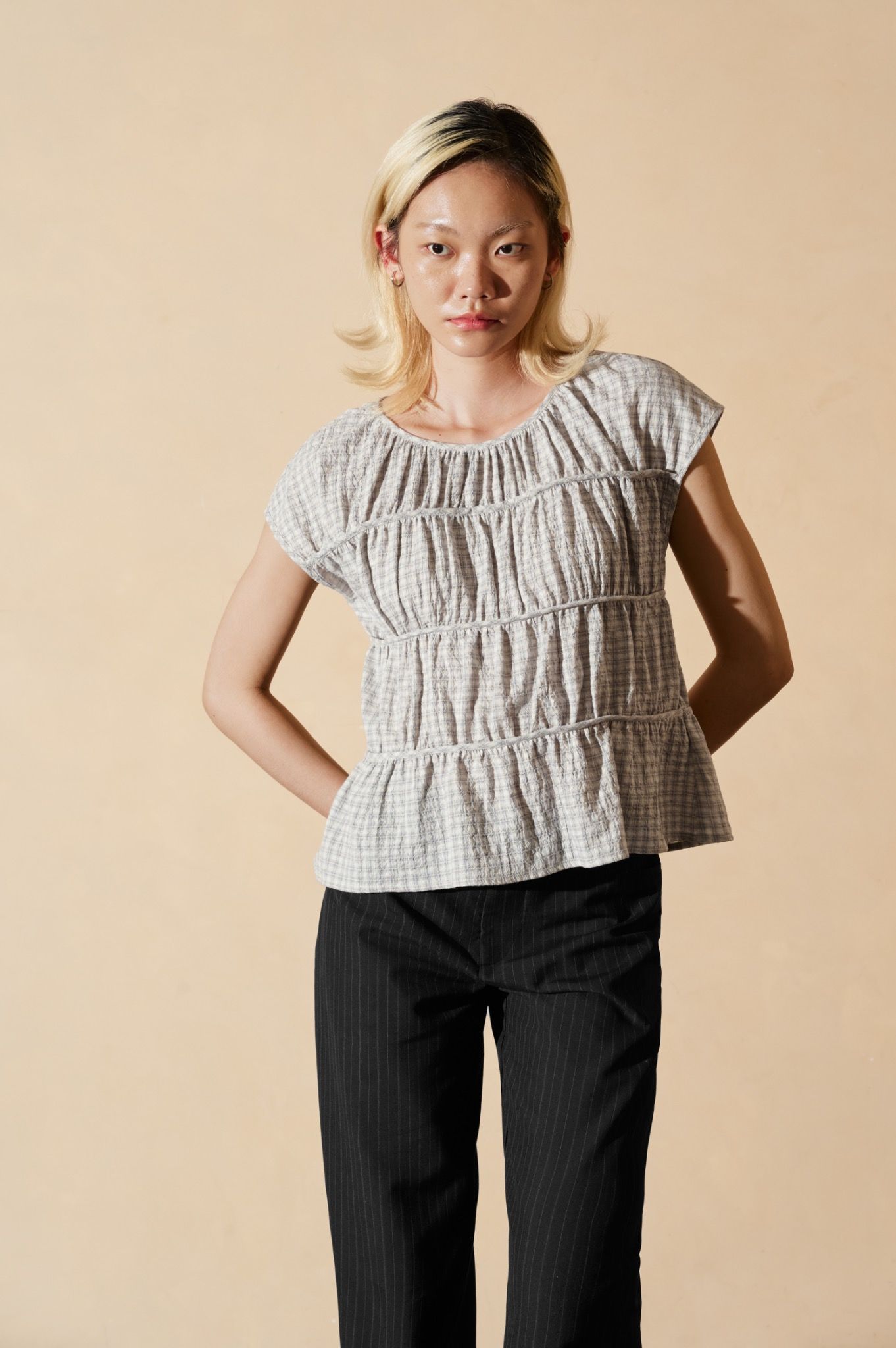  Tiered Sleeveless Top 