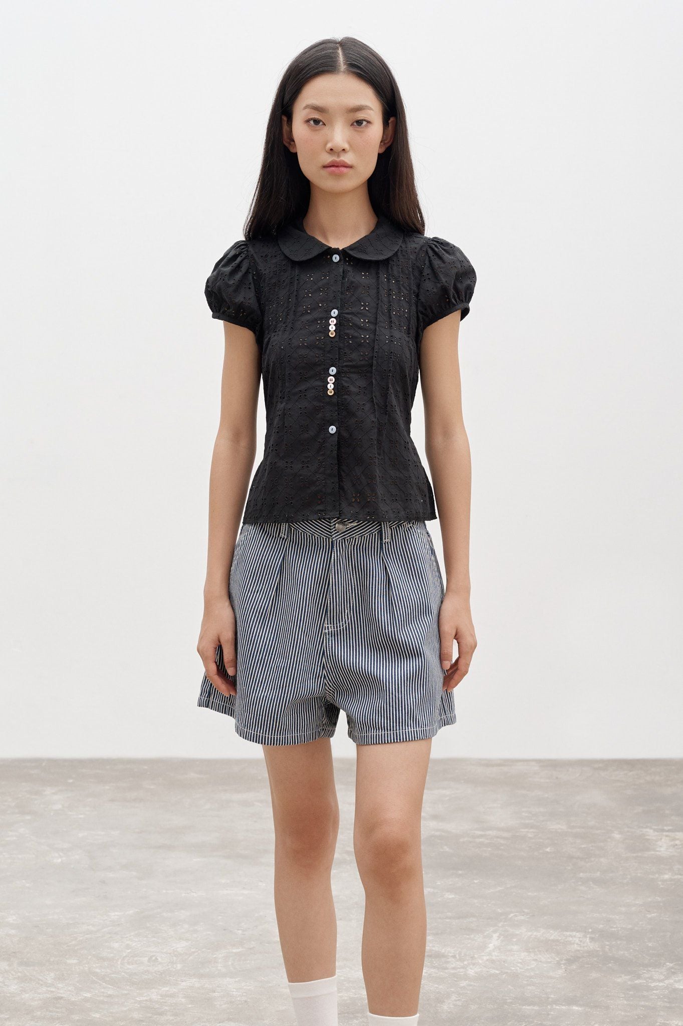  Black Embroidered Top 