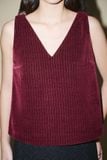  Red Wine Sleeveless Top 