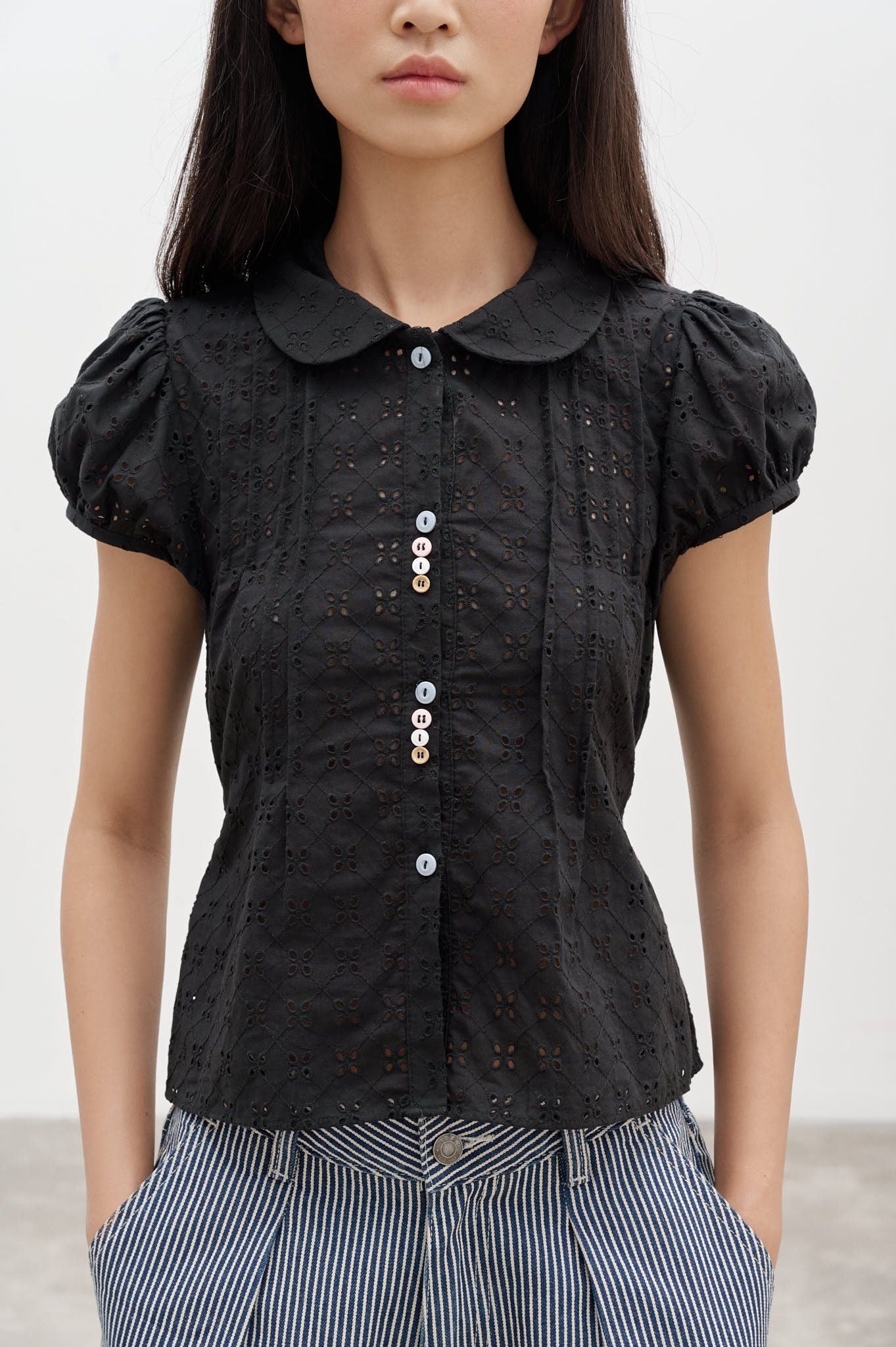  Black Embroidered Top 