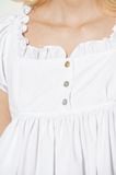  Áo kiểu - White Puff Sleeve Top - LIBÉ 7230 