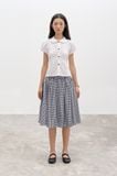  Gingham Mid-length Skirt 