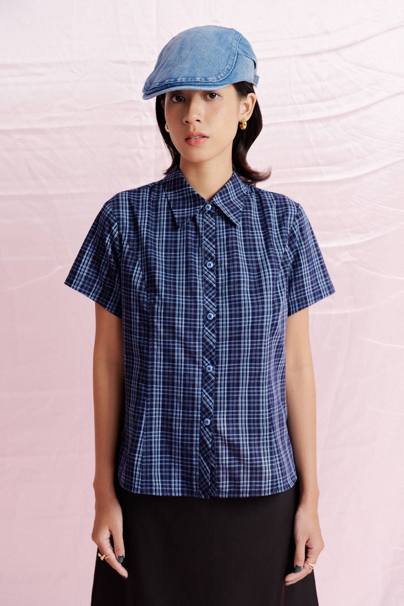  Checked Short Sleeve Shirt 