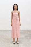  Đầm lửng - Floral Open Back Midi Dress - LIBÉ 7264 