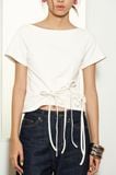  Áo kiểu - White Top With Bow Tie Details - LIBÉ 7148 