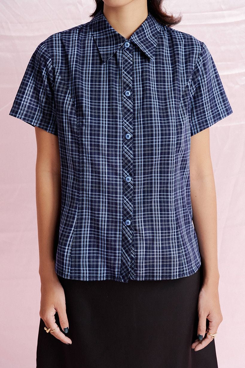  Checked Short Sleeve Shirt 