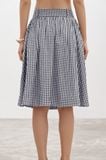  Gingham Mid-length Skirt 