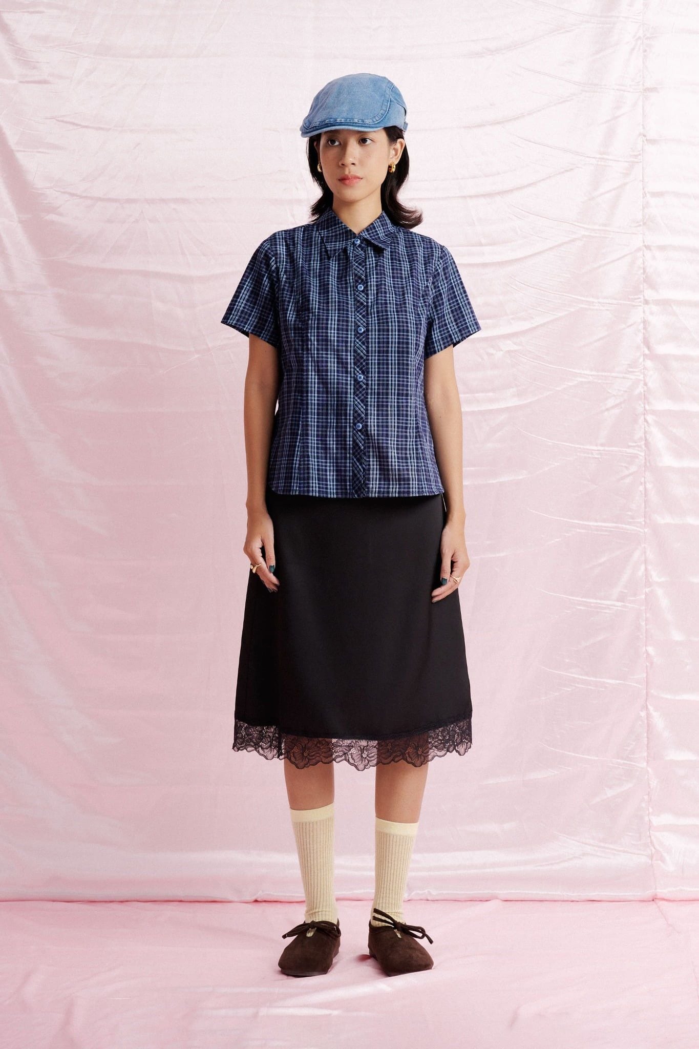  Checked Short Sleeve Shirt 