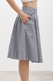  Gingham Mid-length Skirt 