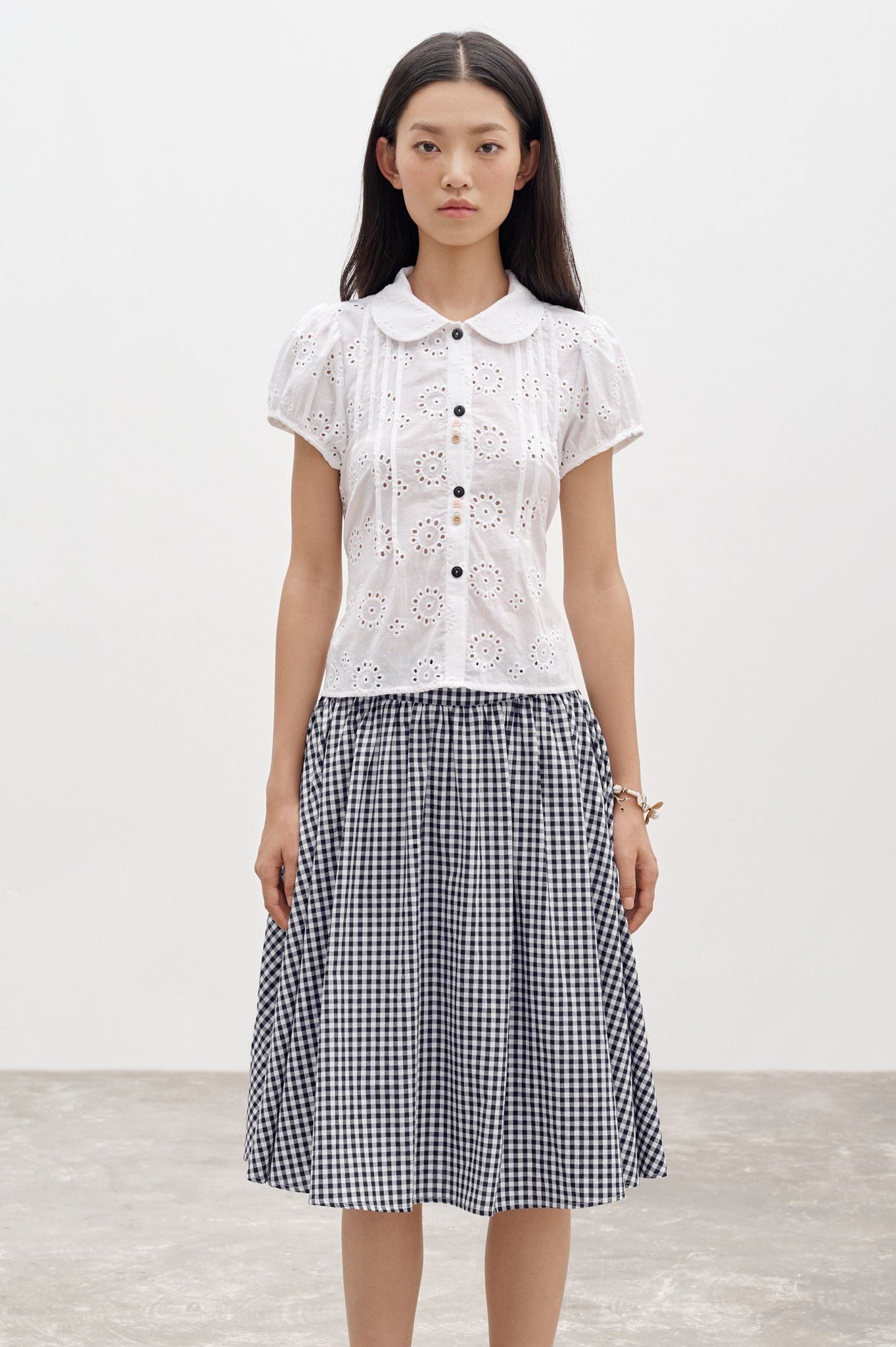  White Embroidered Top 