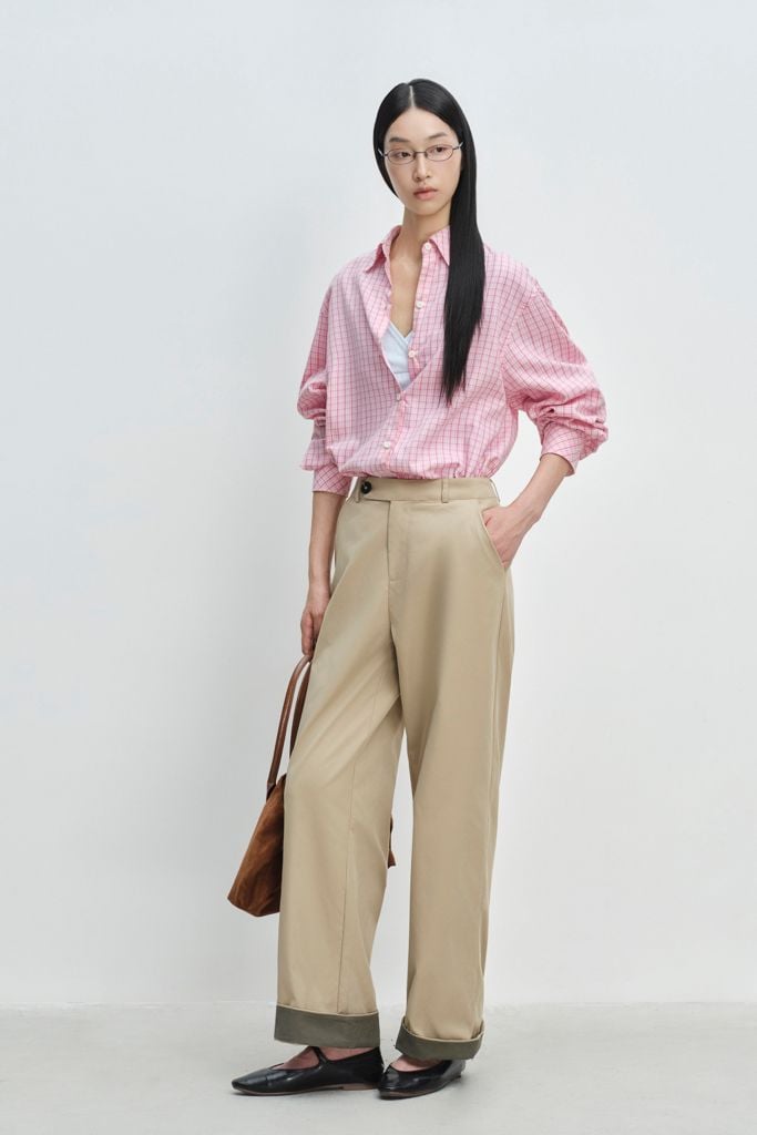  Sơ mi rộng - Checked Oversized Shirt - LIBÉ 7501 