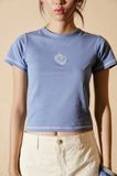  Blue Embroidered Babytee 