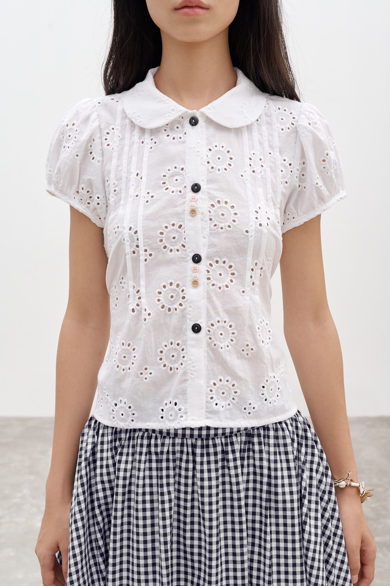  White Embroidered Top 