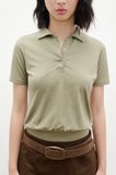  Olive Striped Polo Top 