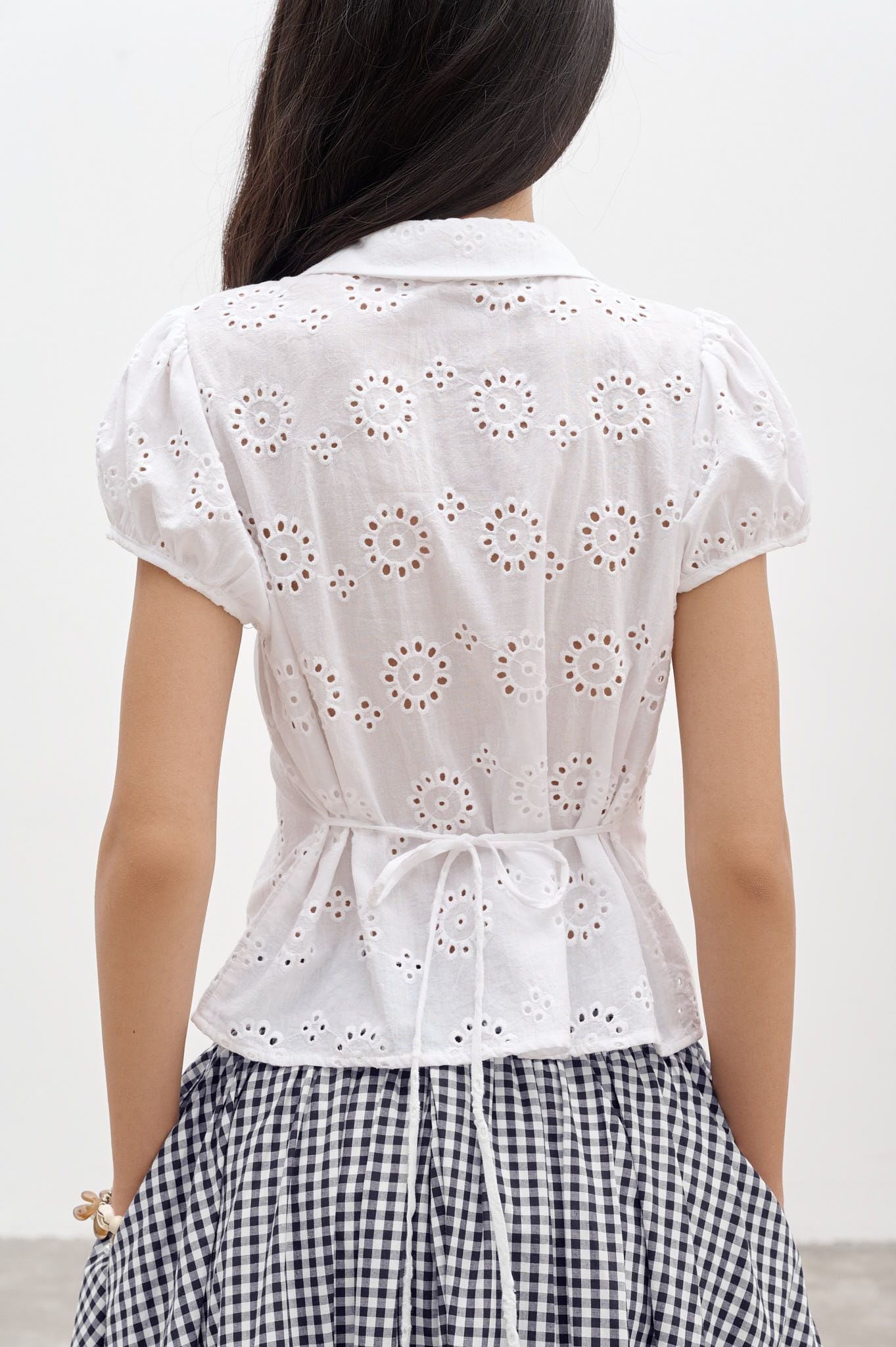  White Embroidered Top 