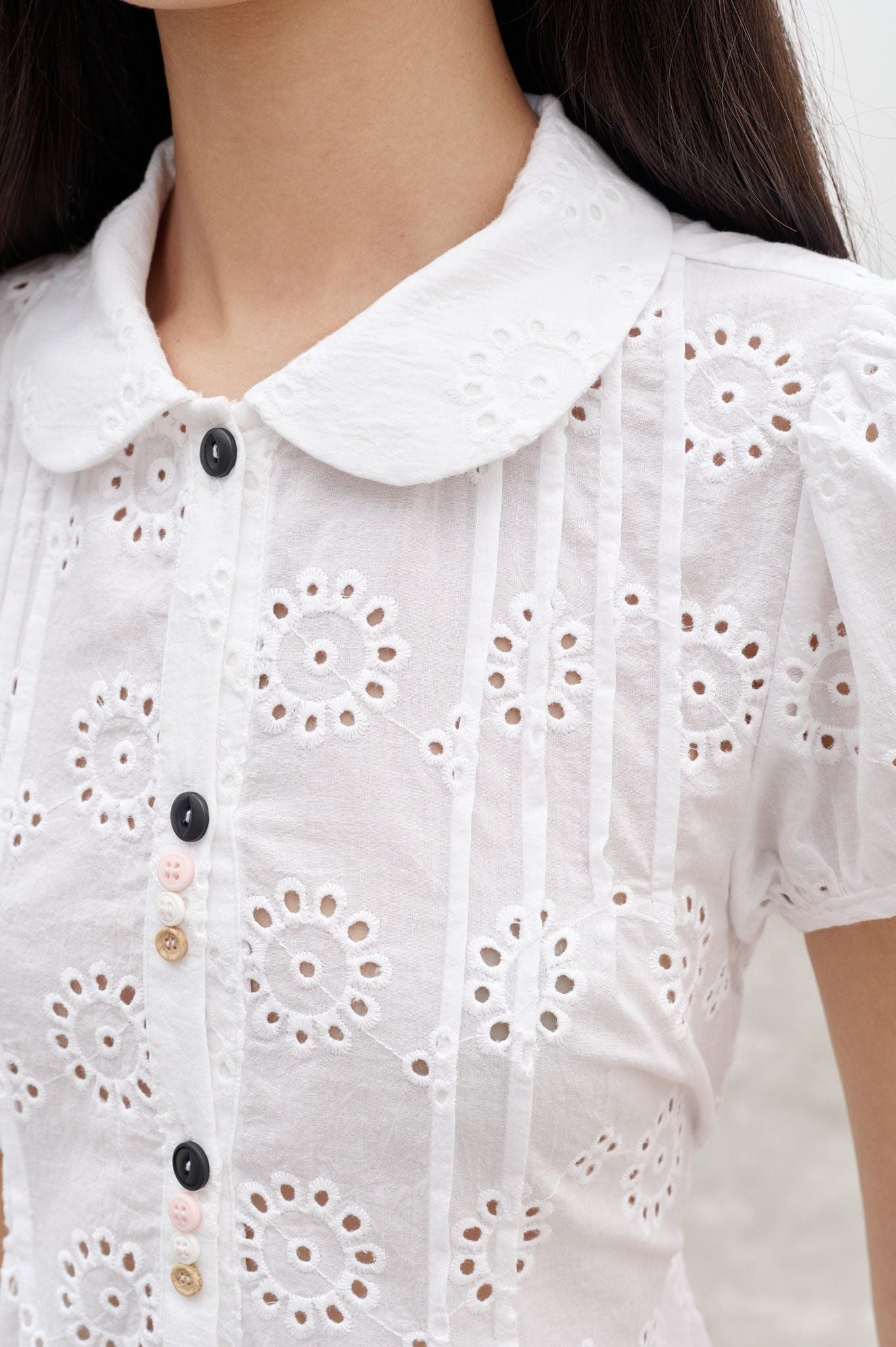  White Embroidered Top 