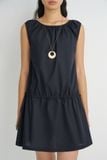  Black Ruched Dress 