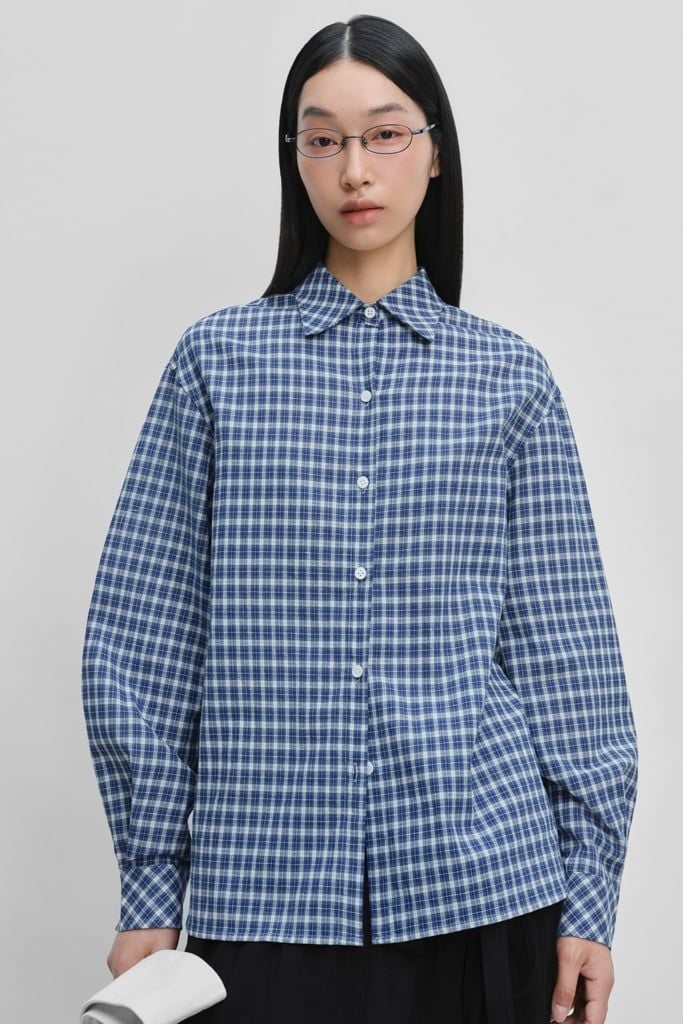 Sơ mi rộng - Checked Oversized Shirt - LIBÉ 7502 