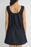  Black Ruched Dress 