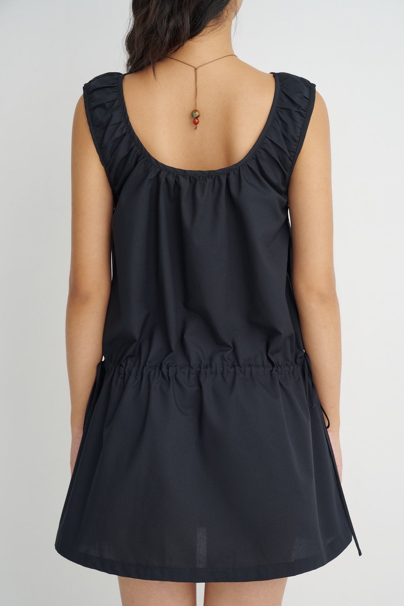  Black Ruched Dress 