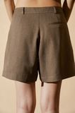  Brown Pleated Shorts 