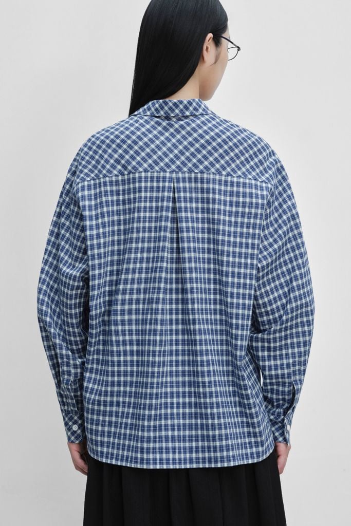  Sơ mi rộng - Checked Oversized Shirt - LIBÉ 7502 