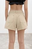  Beige Denim Shorts 