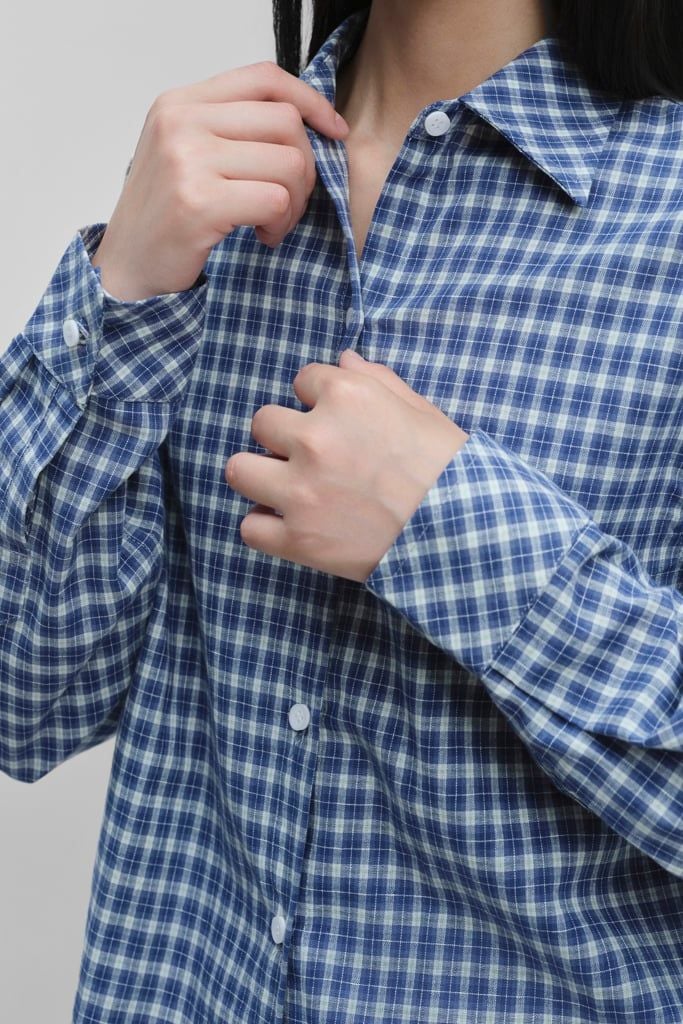  Sơ mi rộng - Checked Oversized Shirt - LIBÉ 7502 