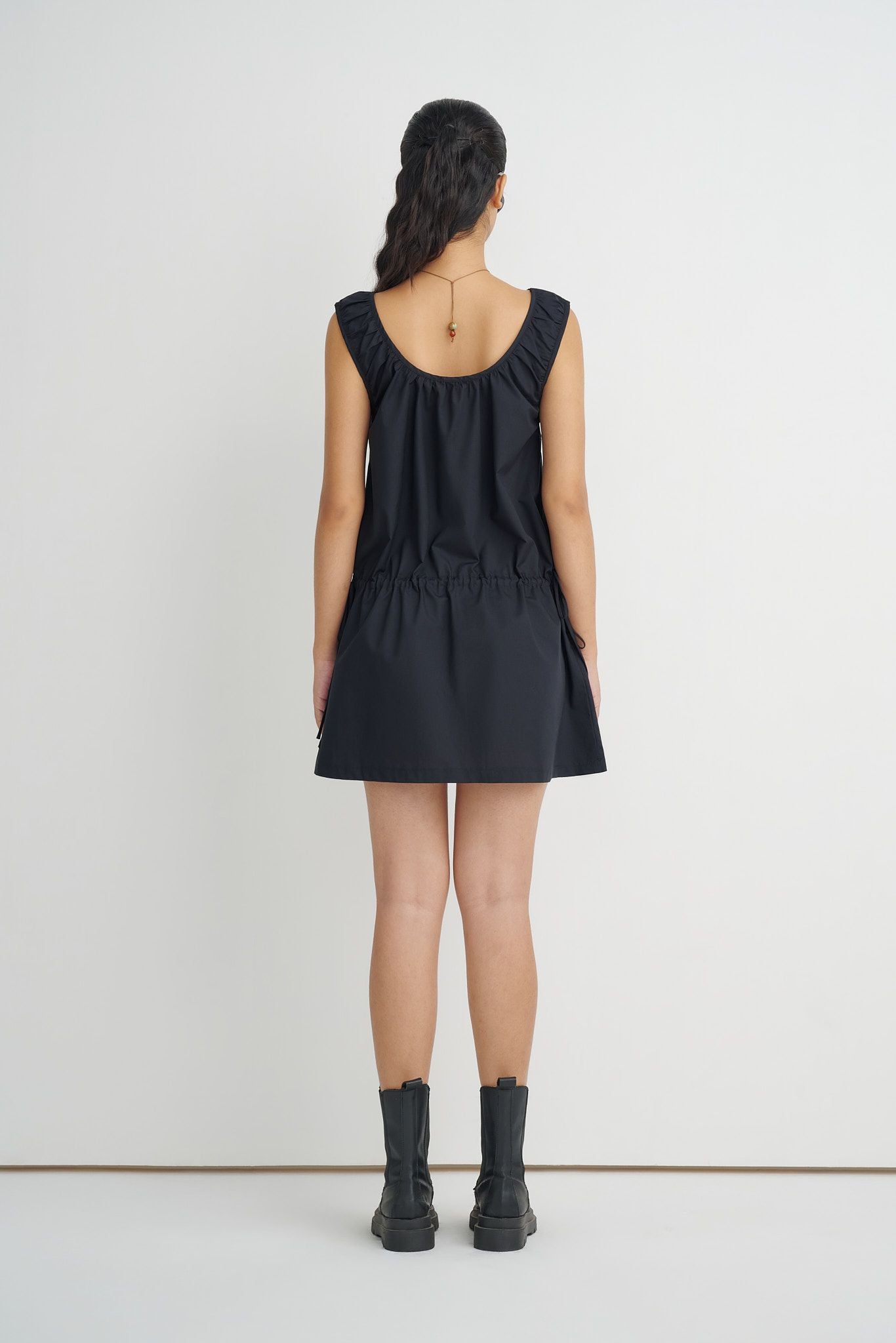  Black Ruched Dress 
