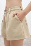  Beige Denim Shorts 