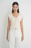  Áo kiểu gilet - Ivory Knit Gilet - LIBÉ 7400 