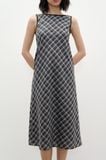  Đầm lửng - Plaid Open Back Midi Dress - LIBÉ 7267 