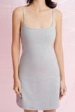  Light Grey Basic Mini Dress 