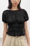  Black Ruched Top 