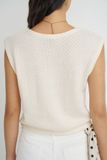  Áo kiểu gilet - Ivory Knit Gilet - LIBÉ 7400 
