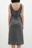  Đầm lửng - Plaid Open Back Midi Dress - LIBÉ 7267 