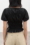  Black Ruched Top 