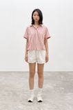  Sơ mi cơ bản - Striped Short Sleeve Shirt - Red - LIBÉ 7239 