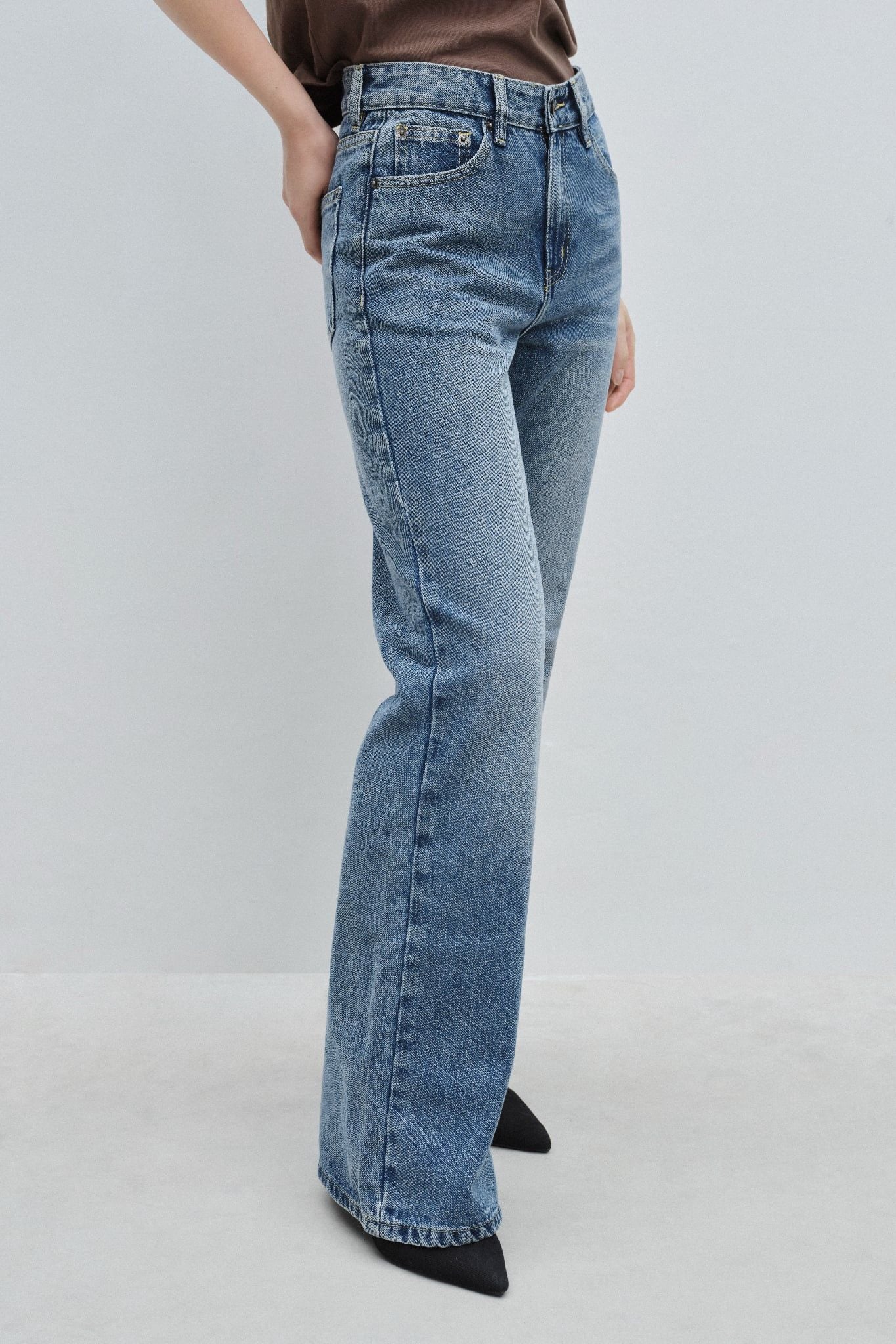  Quần Jeans ống loe - Blue Flared Denim Jeans - LIBÉ 7290 
