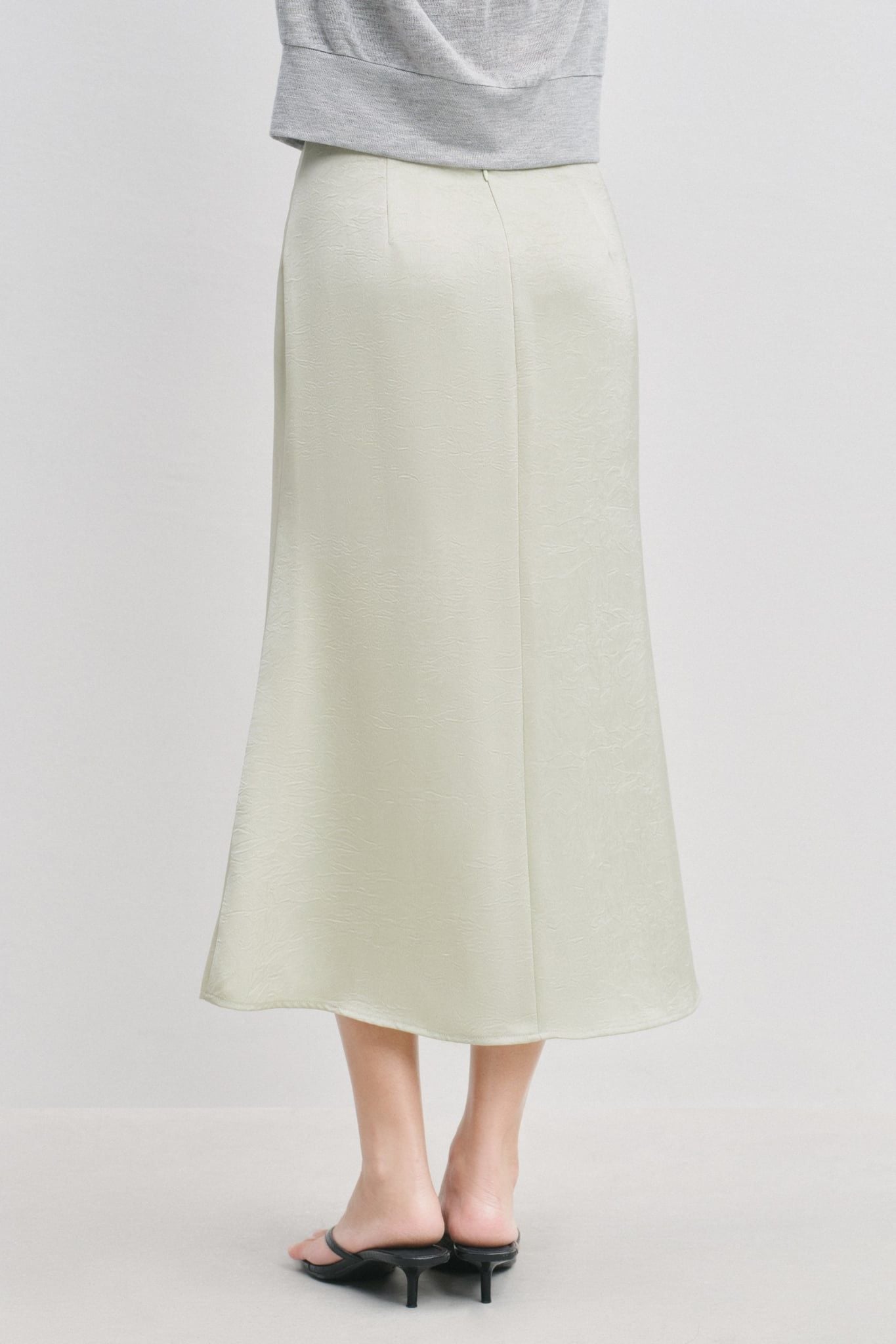  Váy lửng - Green Flared Midi Skirt - LIBÉ 7533 