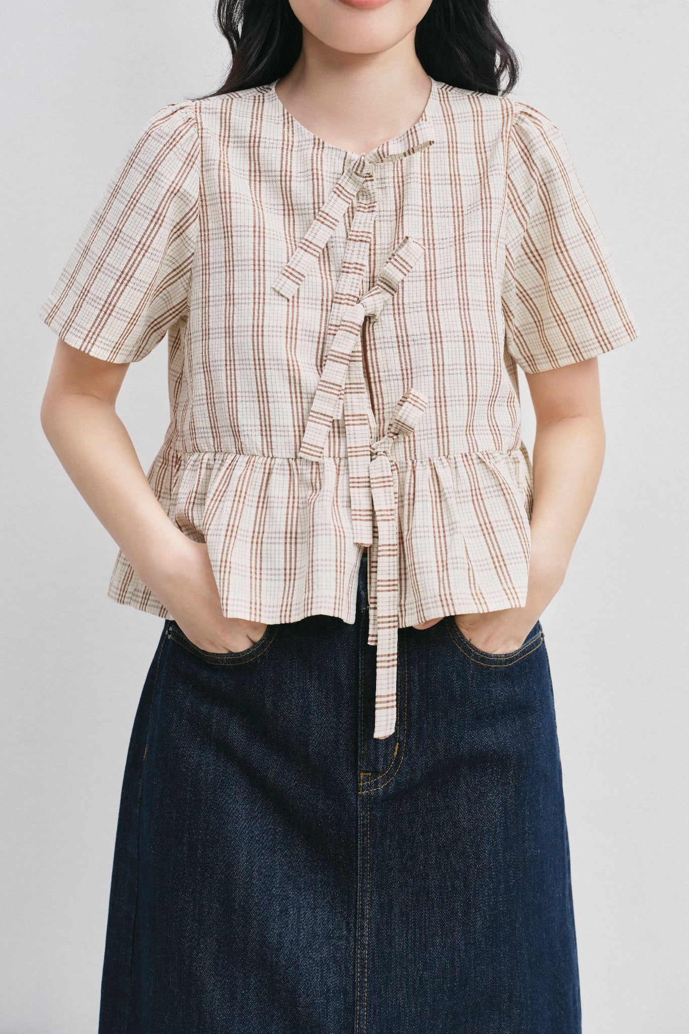  Áo kiểu - Tie Bow Top - LIBÉ 7761 