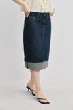  Váy lửng - Cuffed Hem Midi Skirt - LIBÉ 7762 