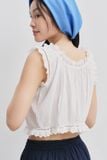  Áo kiểu lửng - Gathered Neck Crop Top - LIBÉ 7785 