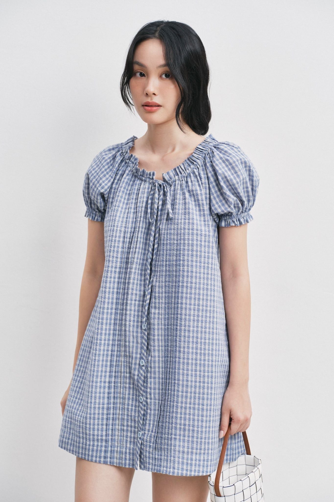  Đầm ngắn - Puff Sleeve Mini Dress - LIBÉ 7797 