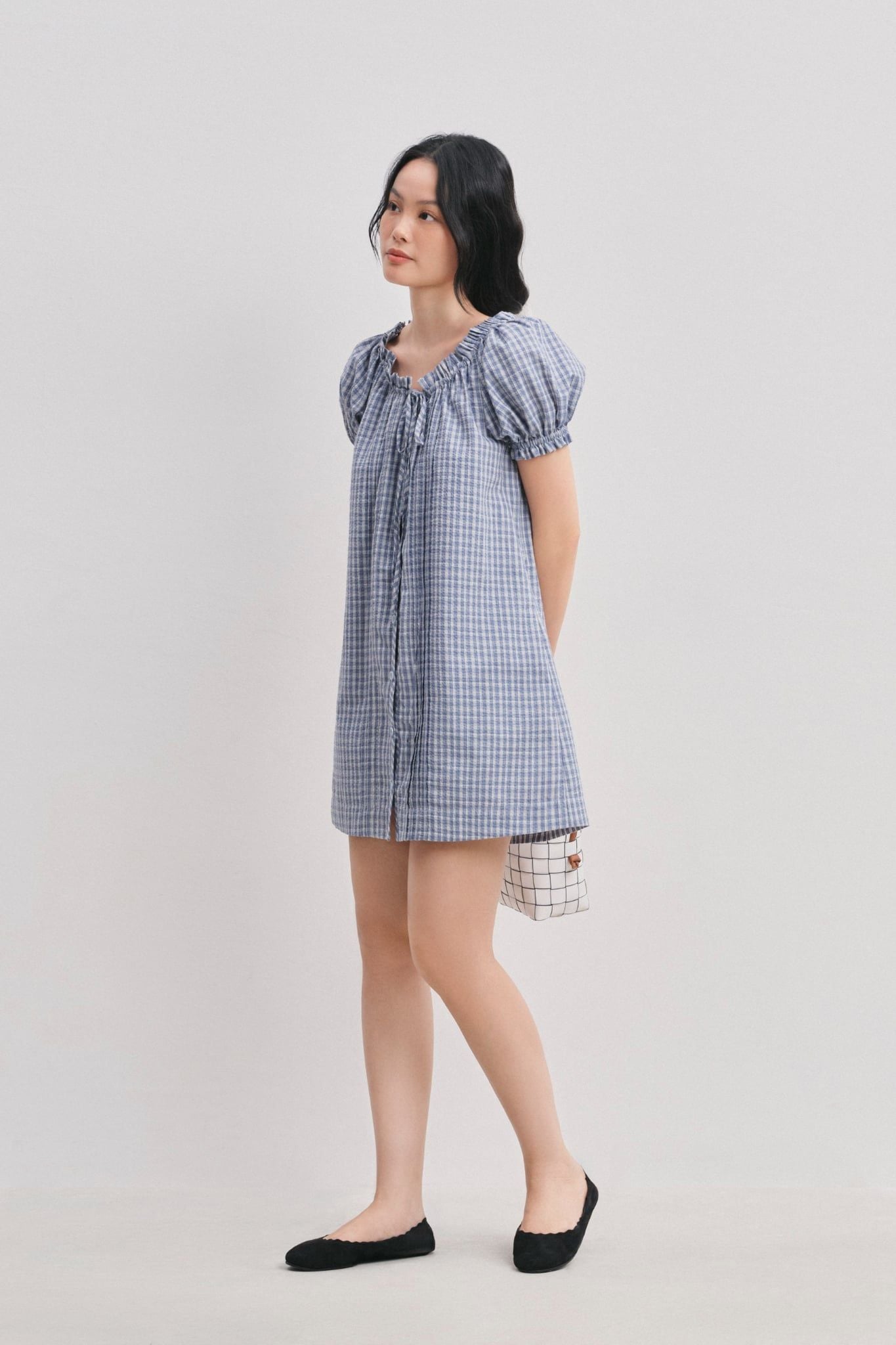  Đầm ngắn - Puff Sleeve Mini Dress - LIBÉ 7797 
