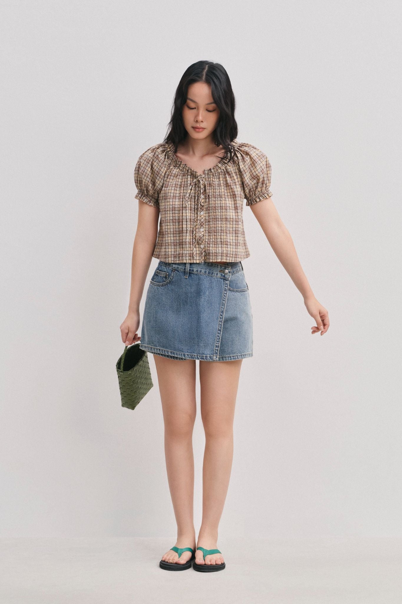  Áo kiểu - Puff Sleeve Top - LIBÉ 7808 